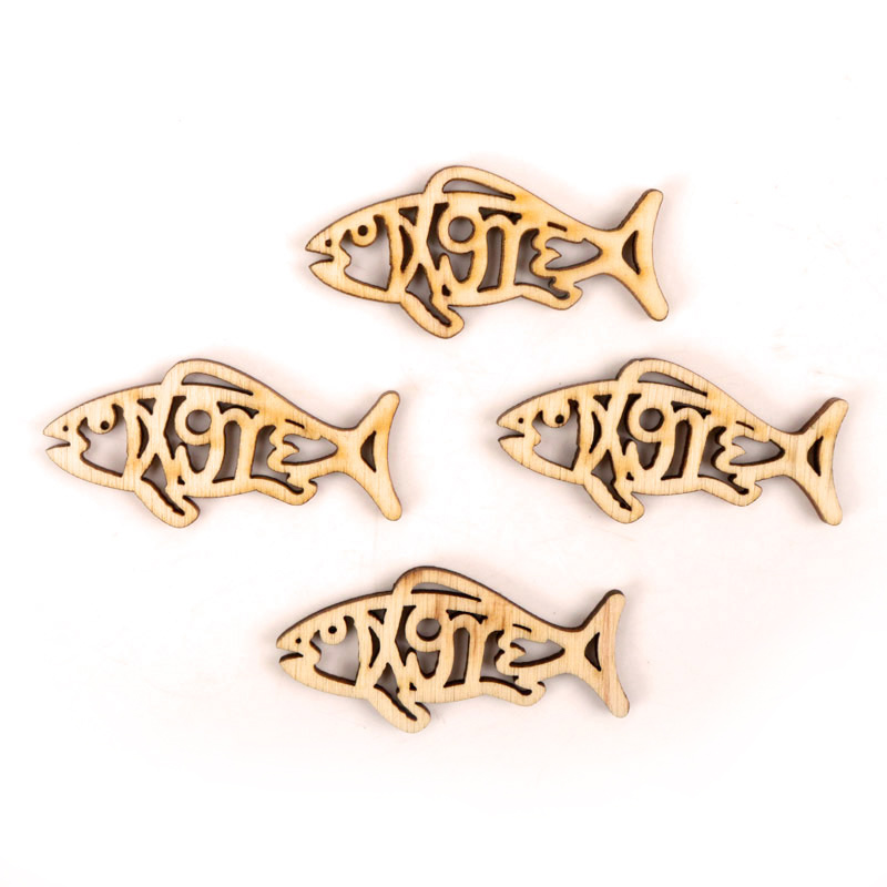 Drewniane słodkie kształty ryb – Embellishments For Scrapbooking recenzja i cena