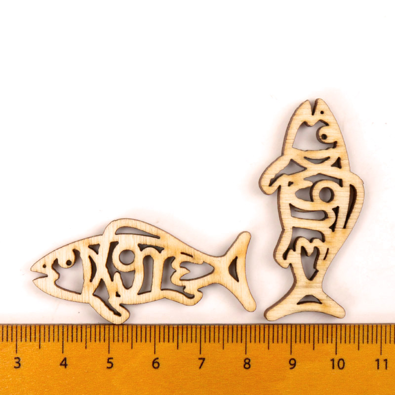 Drewniane słodkie kształty ryb – Embellishments For Scrapbooking recenzja i cena