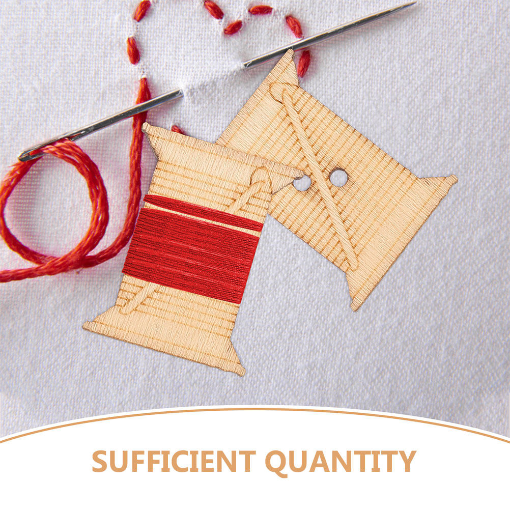 100 szt. Drewniane szpulki na  – Embroidery Craft recenzja i cena