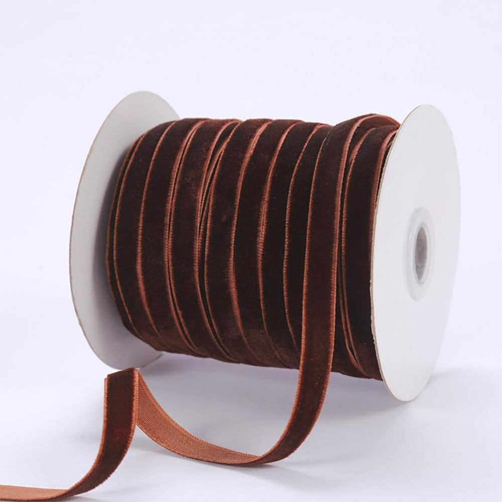 50 Jardów 3/8 Cala Kokosowo Br – Velvet Ribbon Roll recenzja i cena