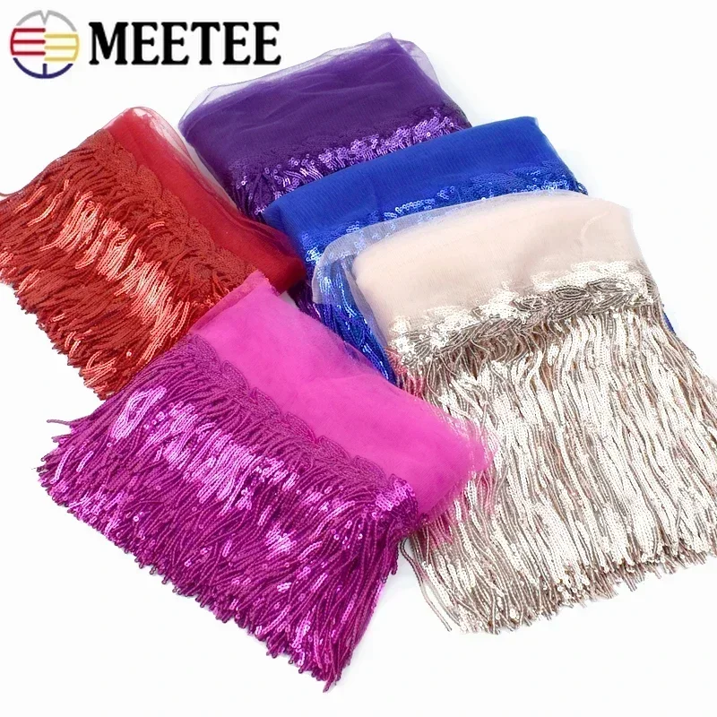 2/5/10 jardów haft cekinowy fr – Fringe Ribbon Sewing recenzja i cena