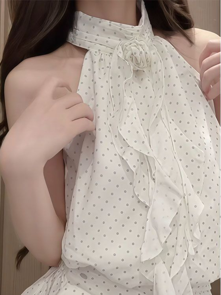 Francuski Słodki Zestaw w Krop – Elastic Lace Trim recenzja i cena