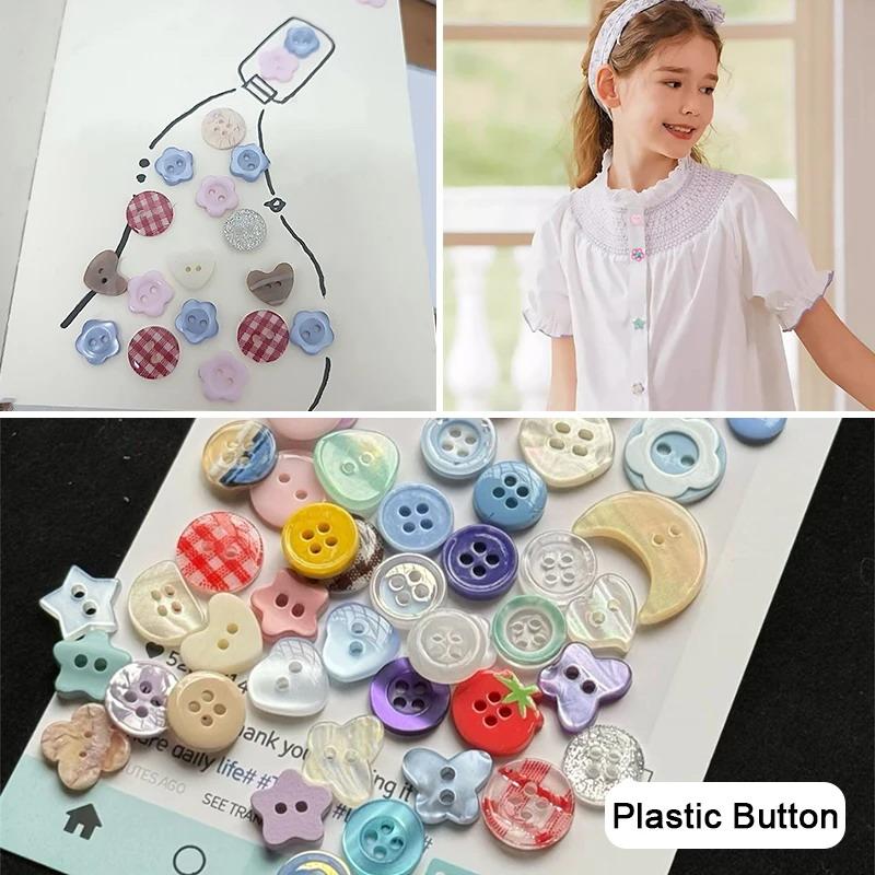 10 szt. Losowe, urocze guziki  – Embellishments For Scrapbooking recenzja i cena