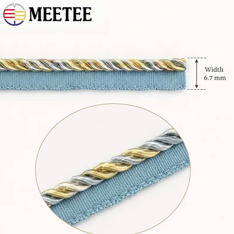 2/5/10/12M Meetee 6mm Dwukolor – Cord Trim Twisted recenzja i cena
