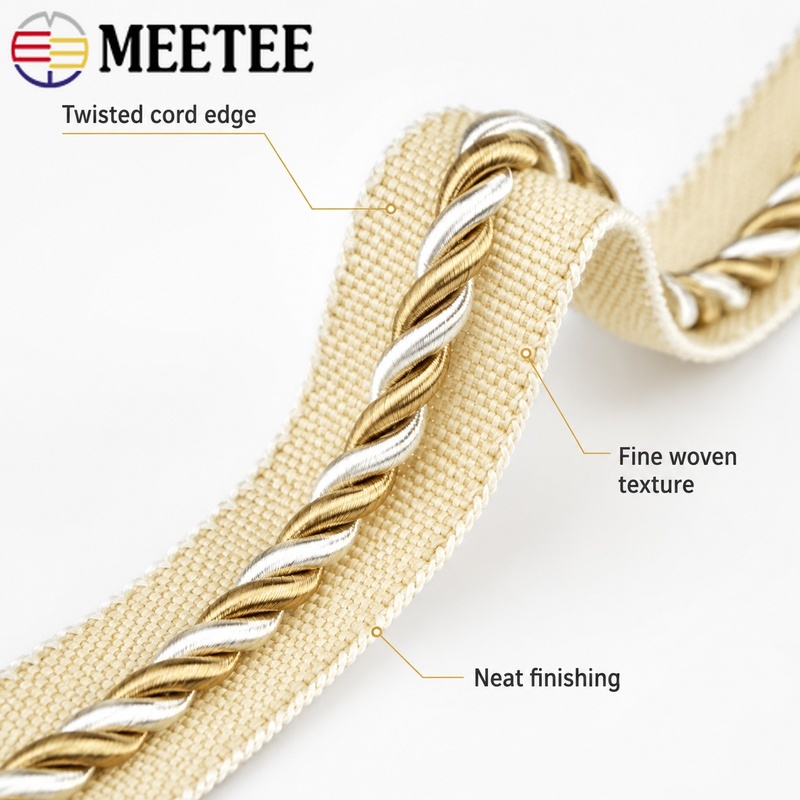 2/5/10/12M Meetee 6mm Dwukolor – Cord Trim Twisted recenzja i cena