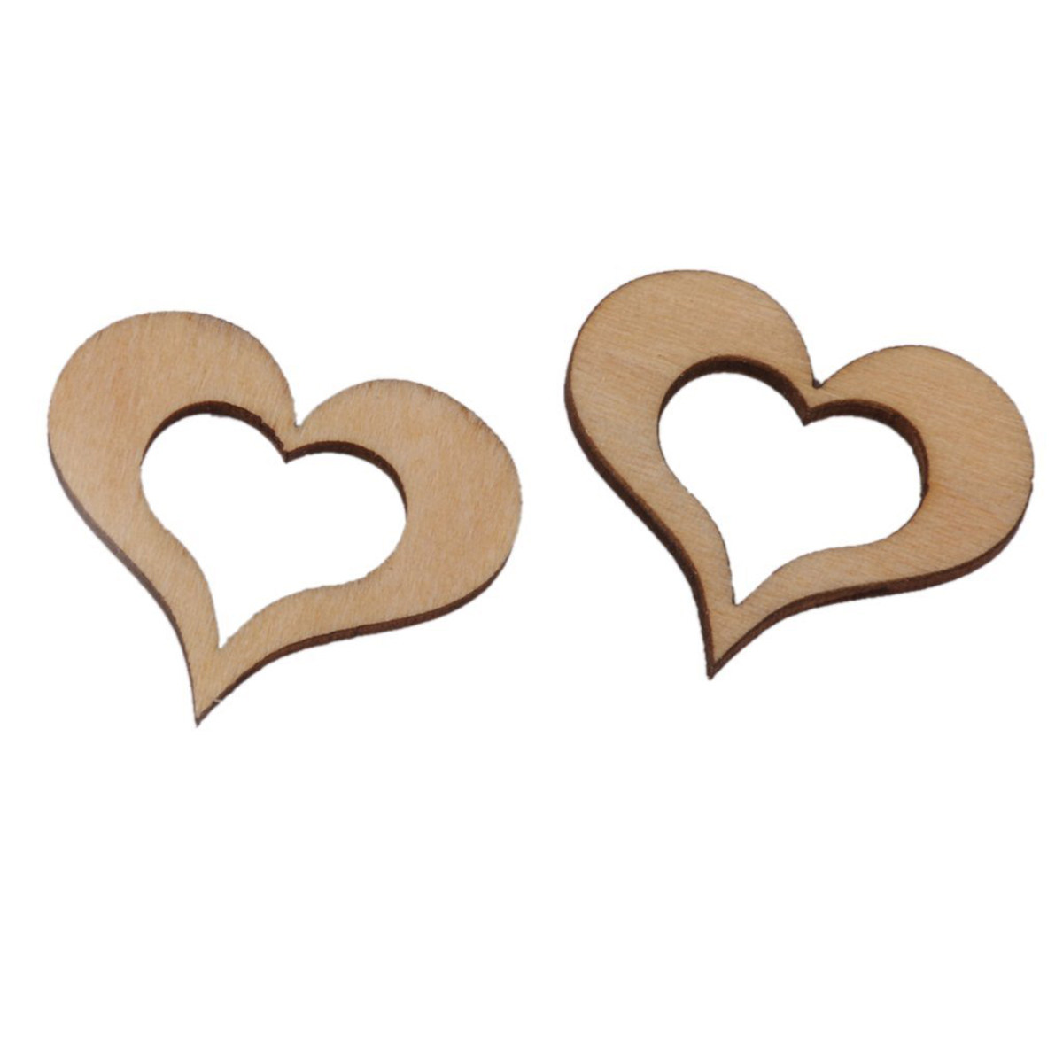 50 szt. Drewniane serca z drew – Embellishments For Scrapbooking recenzja i cena