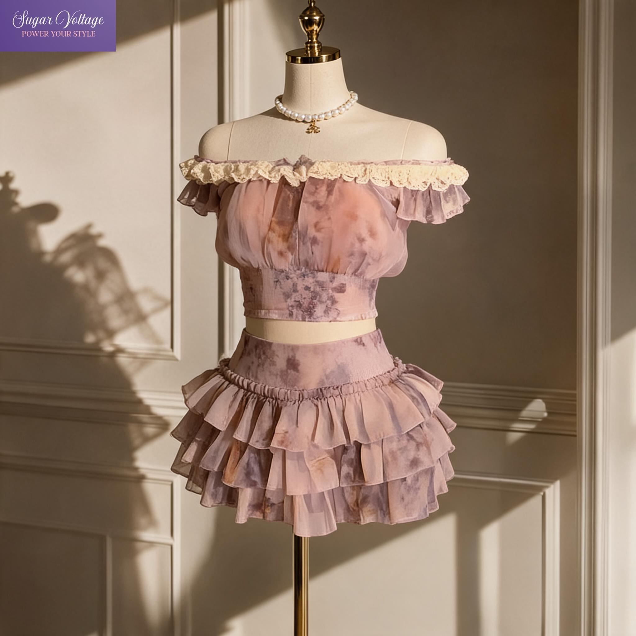 Francuski Słodki Zestaw Dwuczę – Elastic Lace Trim recenzja i cena