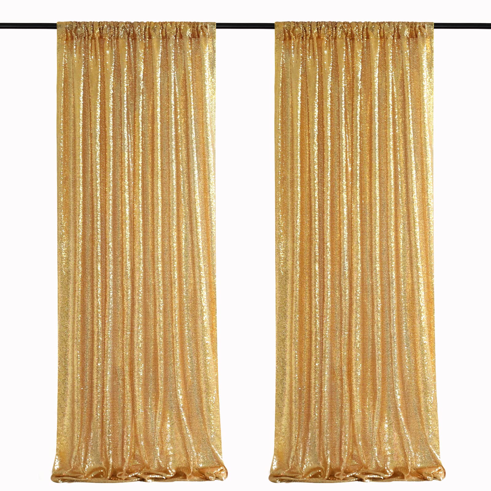 2PCS Gold Sequin Party Backdro – Sequin Fabric Panel recenzja i cena