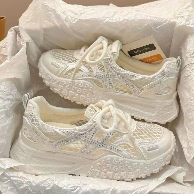 Letnie damskie sneakersy z sia – Crystal Mesh Fabric recenzja i cena
