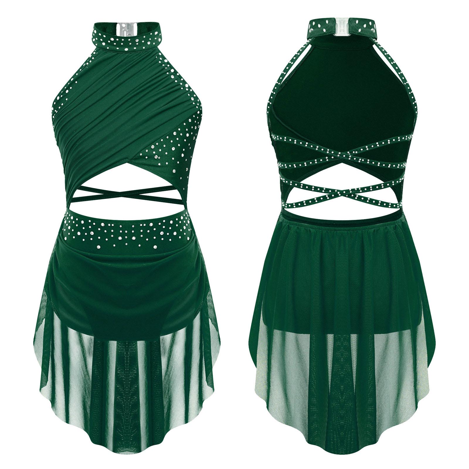 Sukienka do tańca lirycznego d – Rhinestone Banding Trim recenzja i cena