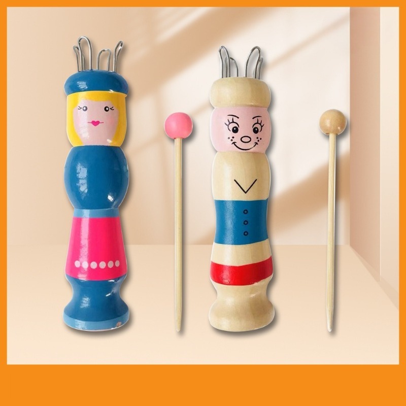 Drewniana lalka, francuska dzi – Pom Pom Maker Tool recenzja i cena