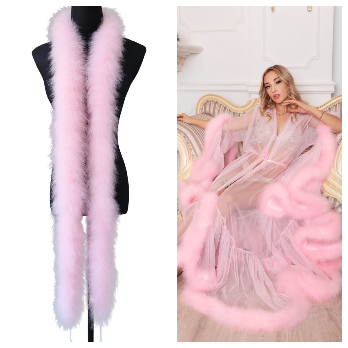 Naturalne pióra marabu, taśma  – Feather Trim Marabou recenzja i cena
