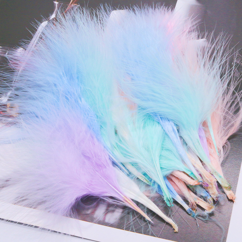 8-12cm kolorowe Plumas natural – Feather Trim Marabou recenzja i cena