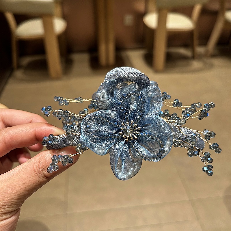 Eleganckie koreańskie akcesori – Crystal Mesh Fabric recenzja i cena