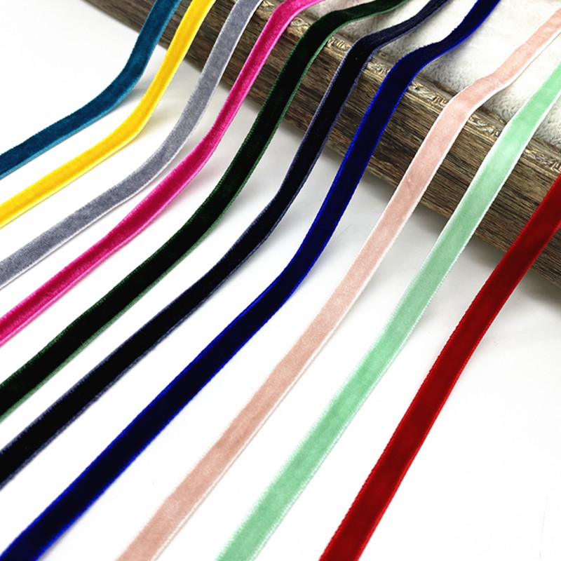 6-38mm aksamitna wstążka dekor – Velvet Ribbon Roll recenzja i cena